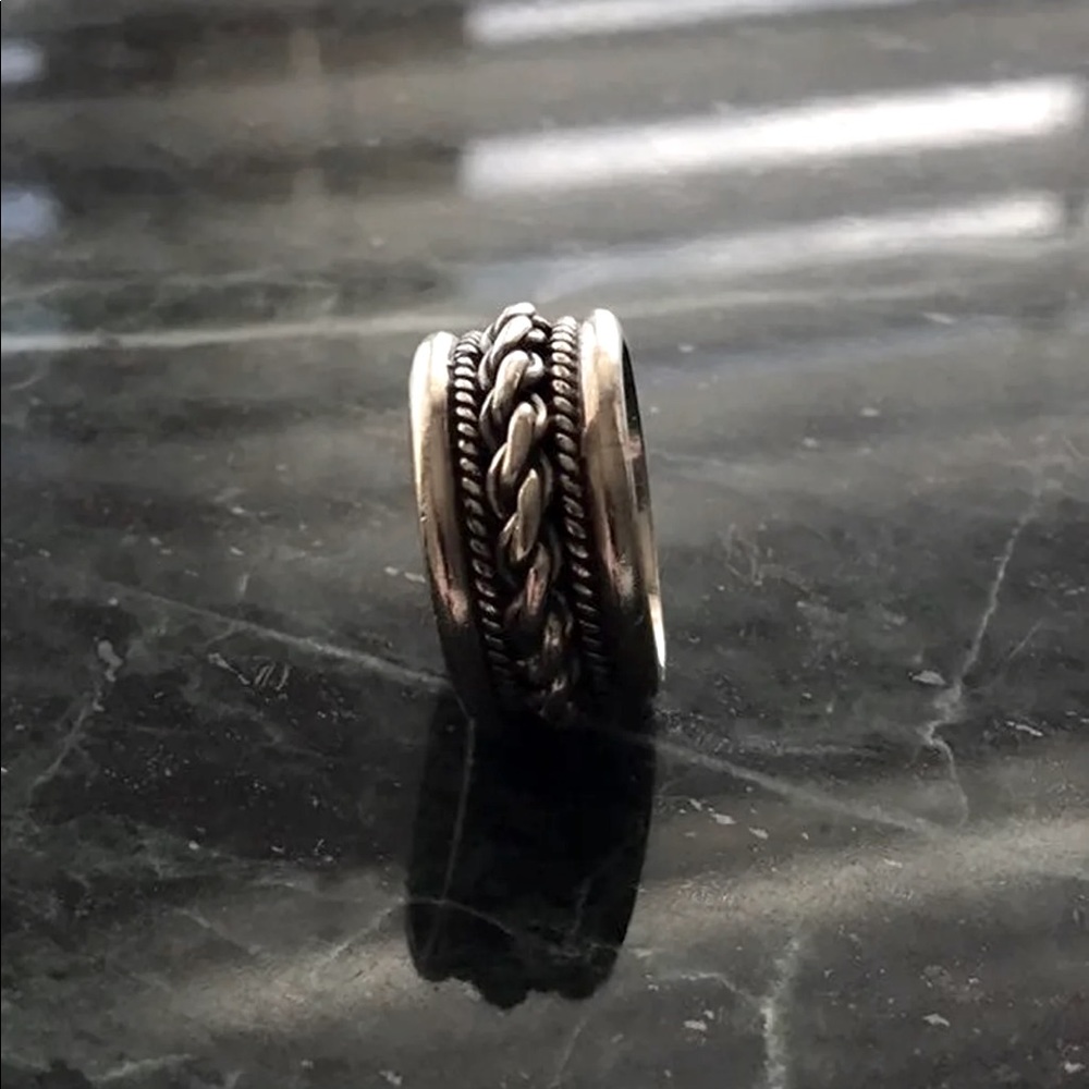 950 Silver Men’s Wedding Band